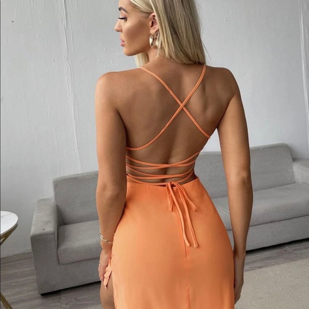 Summer orange dress